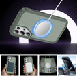 Case with frame for Samsung Galaxy S22 Ultra, for MagSafe, green