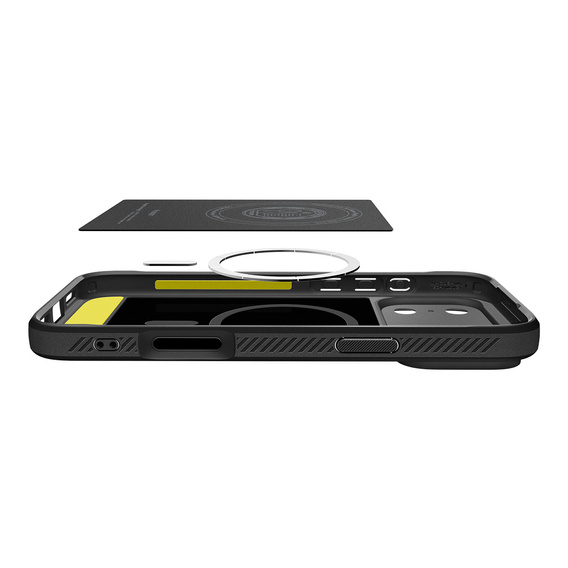 Spigen Rugged Armor MagSafe Case for iPhone 17 Pro Max, Matte Black