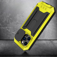 Case for iPhone 14 Pro, R-JUST CamShield Slide, armoured, yellow / black