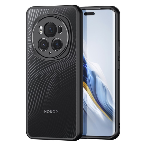 DuxDucis case for Honor Magic 6 Pro 5G, Aimo case, transparent / black