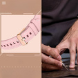 Universal Leather Strap 20mm, Pink