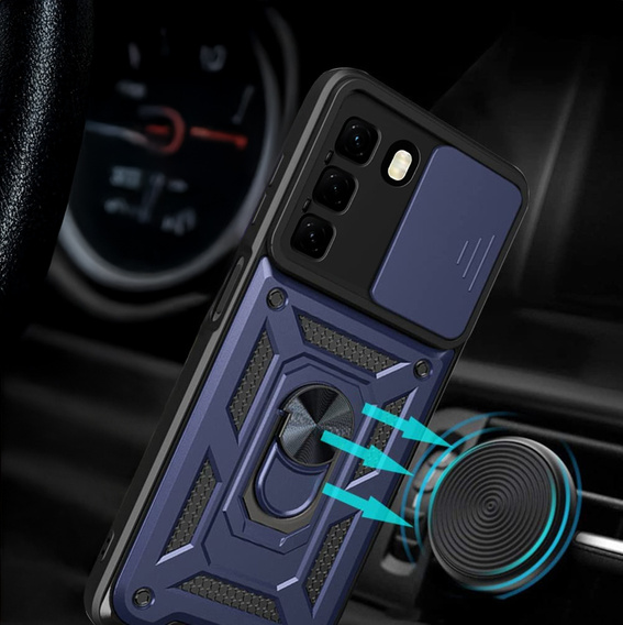 Case for Infinix Hot 50 4G, CamShield Slide, blue