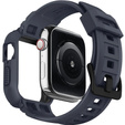 Spigen strap with case for Apple Watch 4/5/6/7/8/9/SE 44/45mm, Rugged Armor Pro, charcoal grey