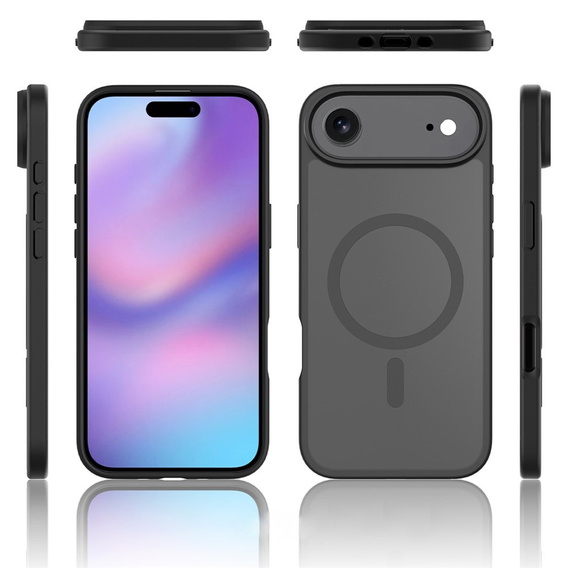 Matt Case for iPhone Air, for MagSafe, translucent black