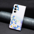 Flip case for Samsung Galaxy S23 FE, Wallet, Butterfly & Flowers white