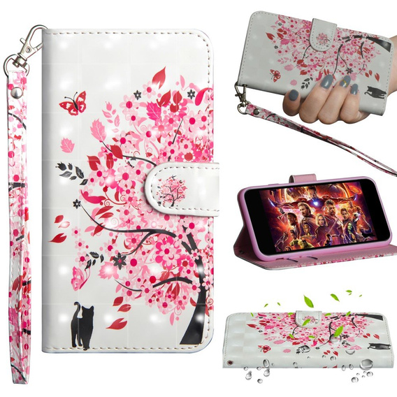 Flip case for Samsung Galaxy A10, Wallet, Cat & Tree