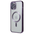 Case for iPhone 12 Pro, Electro MagSafe, purple + Screen Glass