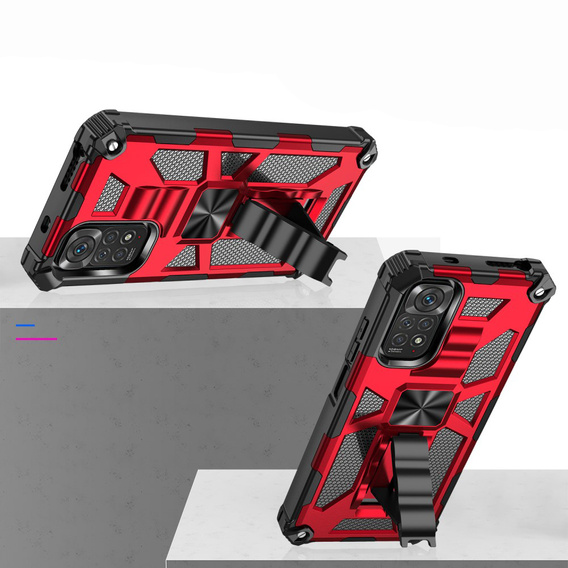 Case for Xiaomi Redmi Note 11 / 11S, Armor Kickstand, red