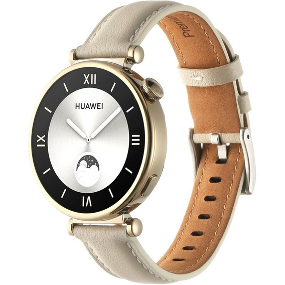 Natural leather strap for watches with 18mm attachment width