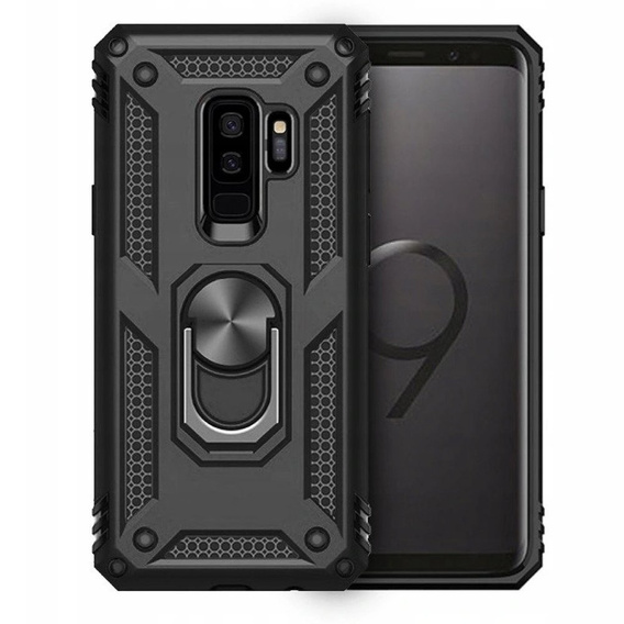 Armor Case for Samsung Galaxy S9+ Plus, Nox Case Ring, black