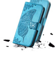 Flip case for Realme 14 5G / Realme 14T 5G, Butterfly, blue