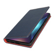Flip case for Samsung Galaxy S25 Ultra, Litchi Skin Grain, dark blue
