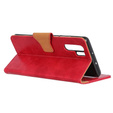 Flip case for Huawei P30 Pro, Split Leather Wallet, red