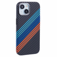 MagSafe's iPhone 15 Case, Carbon Fiber, dark blue