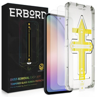 2x Tempered Glass for Samsung Galaxy S23 FE, ERBORD Easy App 9H Screen Protector