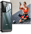 IP68 Waterproof Case for Samsung Galaxy S22+ Plus, Redpepper Dot+, black
