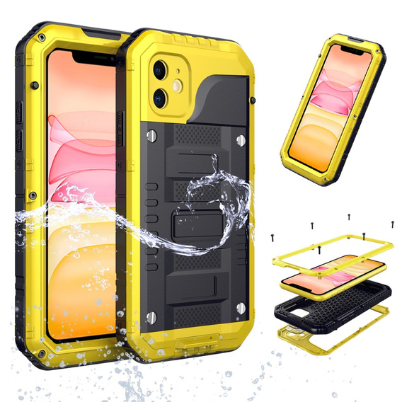 Armored case for iPhone 11, R-JUST, yellow