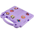 Children's case for Apple iPad Air 11" 6 gen. 2024, Cute Patterns, with stand, purple
