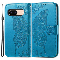 Flip case for Google Pixel 8A, Butterfly, blue