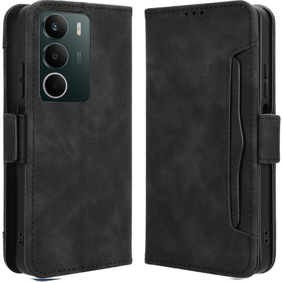 Flip case for Realme C71, Card Slot, black