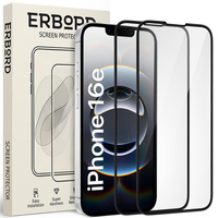 2x Tempered Glass for iPhone 13/13 Pro, ERBORD 3D full display