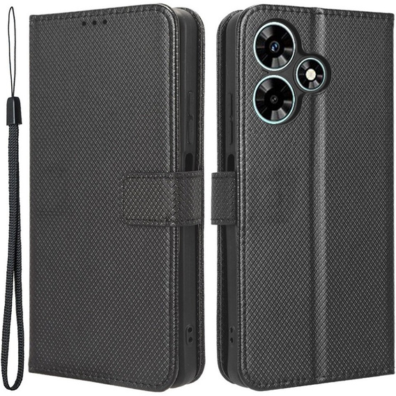 Flip case for Infinix Hot 30i, Wallet Smart Magnet, black