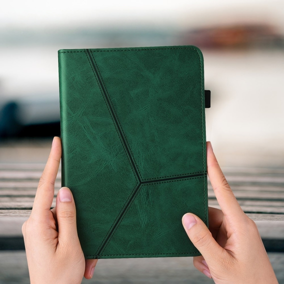 Case for Samsung Galaxy Tab A9+, Classic, with space for stylus, green