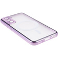 Magnetic Dual Glass MagSafe case for Samsung Galaxy S21, purple