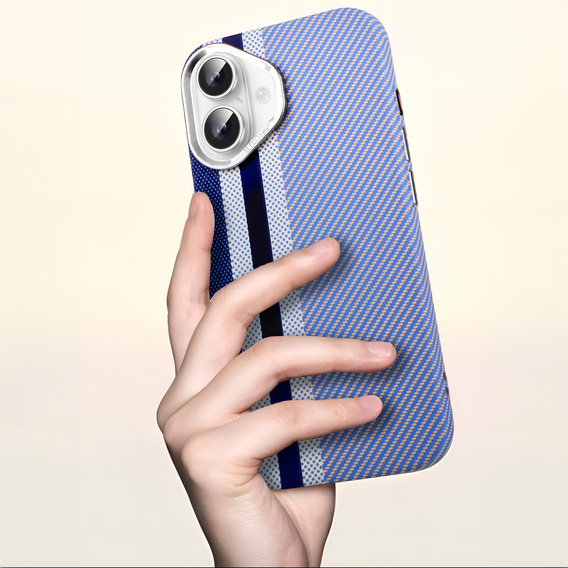MagSafe's iPhone 16 Case, Carbon Fiber, blue