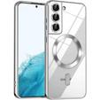 Case for Samsung Galaxy S22, Electro MagSafe, silver + Screen Glass