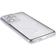 Magnetic Dual Glass MagSafe case for Samsung Galaxy S21 Ultra, silver