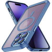 Case for iPhone 14 Pro Max, ERBORD Impact Guard, MagSafe, blue