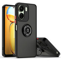 Case for Xiaomi Redmi 13C / Poco C65, Frosted Ring, black