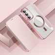Flip case for Samsung Galaxy S23, Wallet, MagSafe, pink rose gold