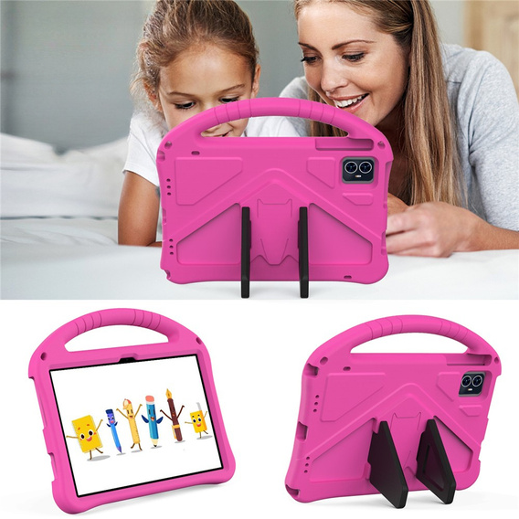Children's case for T Tablet 2 5G, with stand and handle, pink