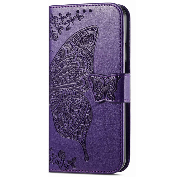 Flip case for Motorola Moto G32, Butterfly, purple