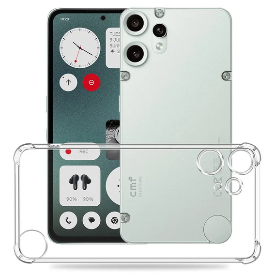 Case for CMF Nothing Phone 2 Pro, Dropproof, transparent