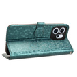 Flap case for Oppo Reno 14F, Wallet Rhombus, green