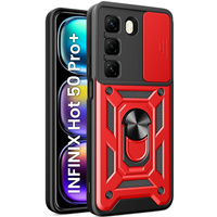 Case for Infinix Hot 50 Pro+ 4G, CamShield Slide, red