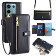 Flip case for Xiaomi Redmi Note 13 Pro 5G, Wallet Zipper Pocket, black