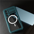 Waterproof case for Samsung Galaxy S24, Redpepper, for MagSafe, blue