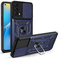 Case for Oppo A74 4G, CamShield Slide, blue