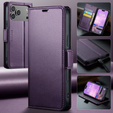 ERBORD Glossy Litchi wallet case with flap for iPhone 17 Pro Max