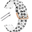 Silicone Strap for Samsung Galaxy Watch Active 20mm, Paw Print