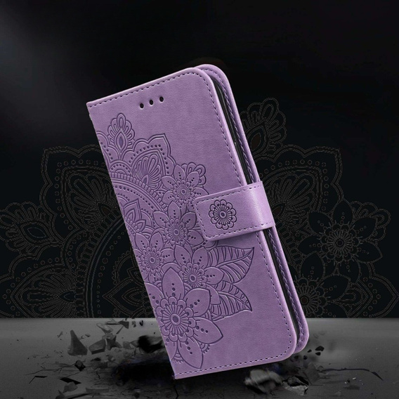 Flip case for Samsung Galaxy A14 4G/5G, Mandala Flower, purple
