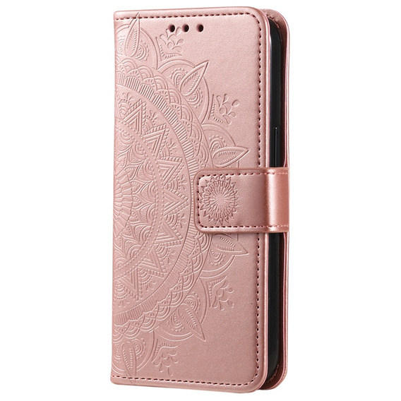 Flip case for Xiaomi Redmi Note 13 Pro+, Mandala, pink rose gold