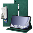 Case for Samsung Galaxy Tab A9+, Classic, with space for stylus, green