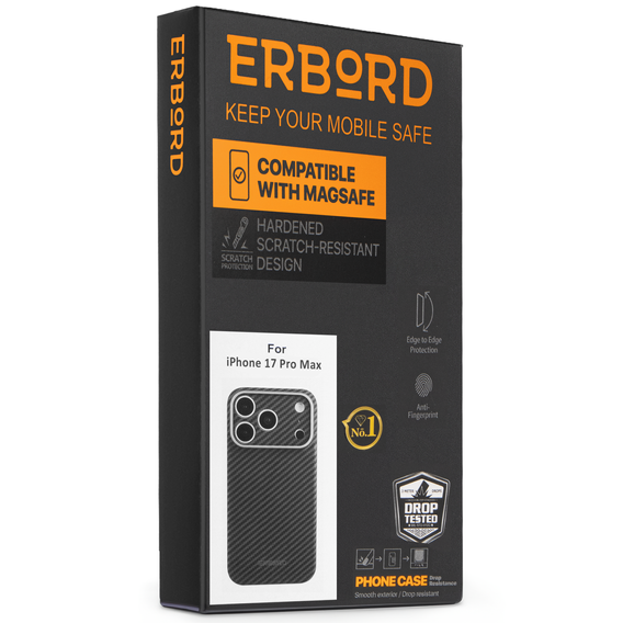 ERBORD Full Kevlar MagSafe Case for iPhone 17 Pro Max