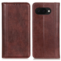 Flip case for Google Pixel 9A, Split Leather, brown