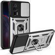 Case for Xiaomi Poco F5 Pro, CamShield Slide, silver